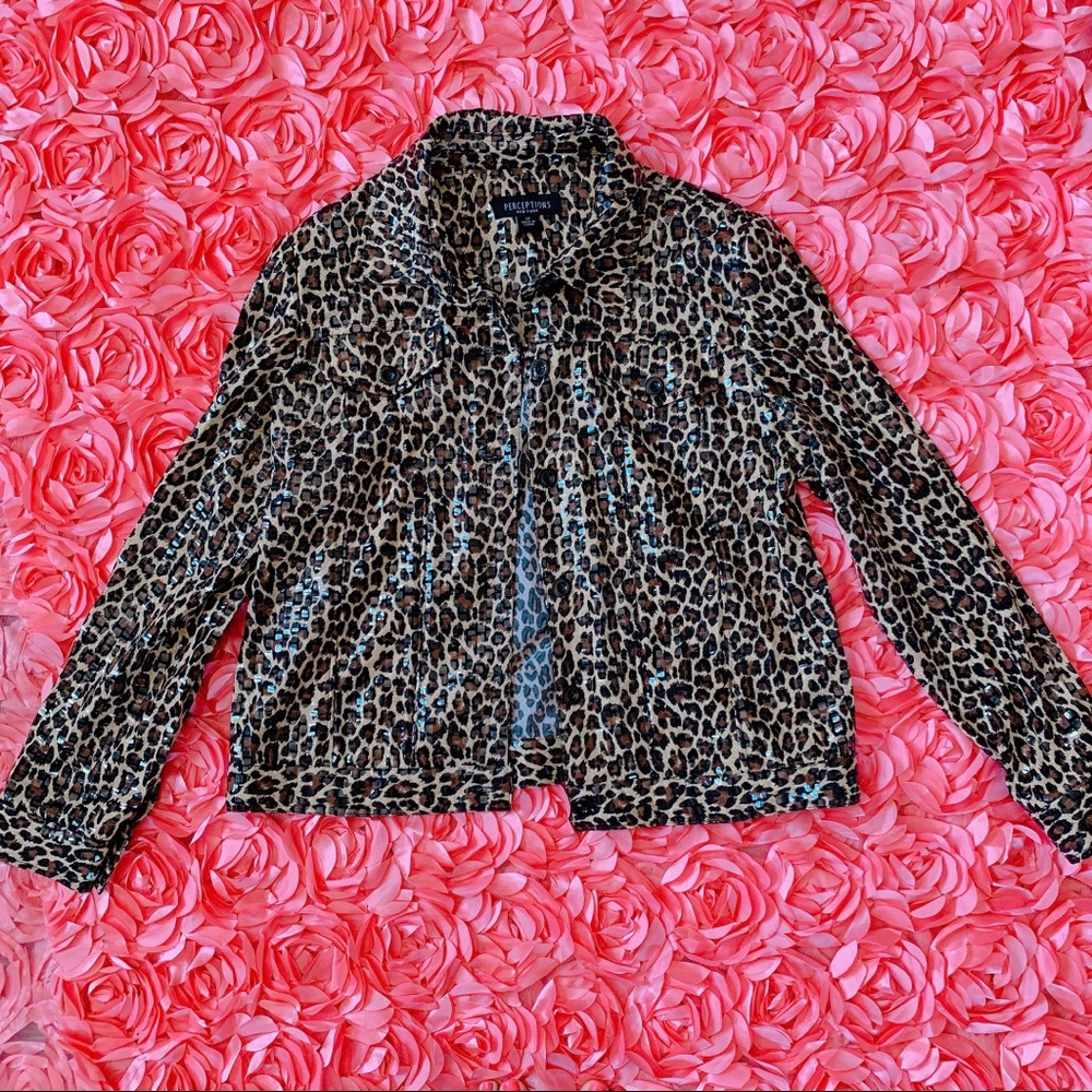 Vintage cheetah jacket